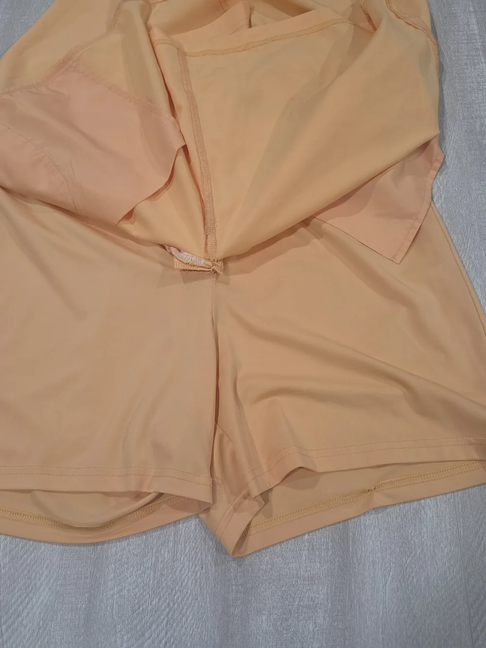 Casual Peach A-Line Mini Skort